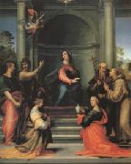 Fra Bartolommeo The Annunciation with Saints Margaret Mary Magdalen Paul John the Baptist Jerome and Francis (mk05) USA oil painting artist